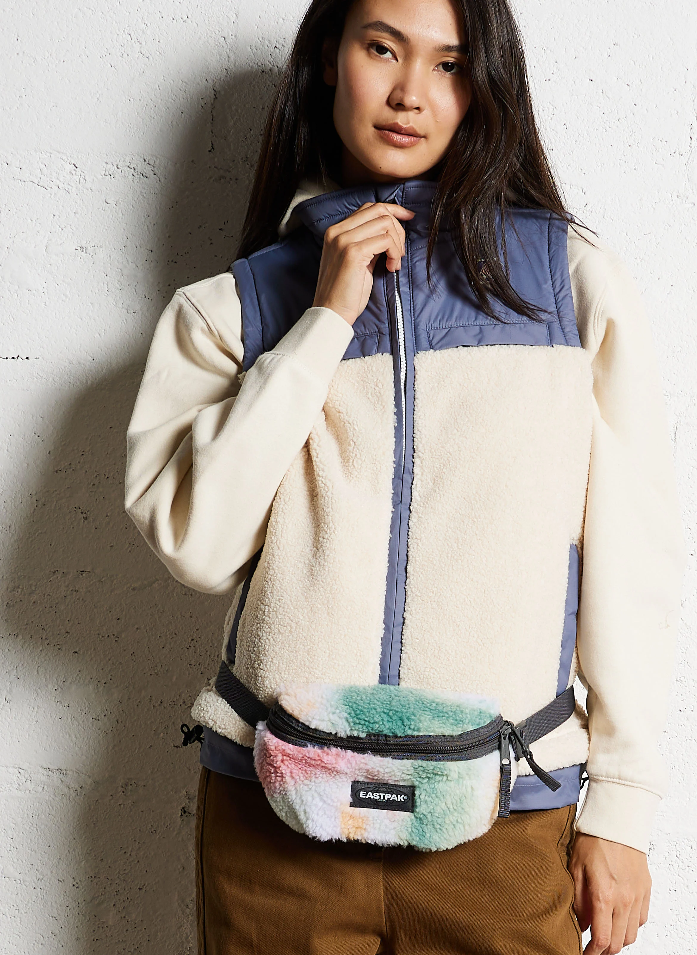 SPRINGER - Sac banane en sherpa | Multicolore