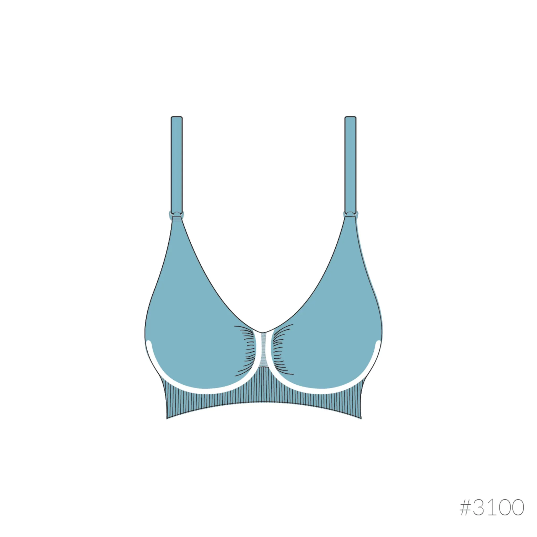 Carriwell Soutien-Gorge d'Allaitement Sans Coutures Carri-Gel ®