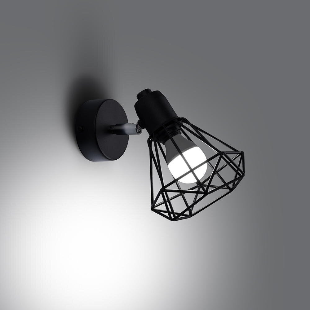 famlights | Arlene wandlamp in zwart E14