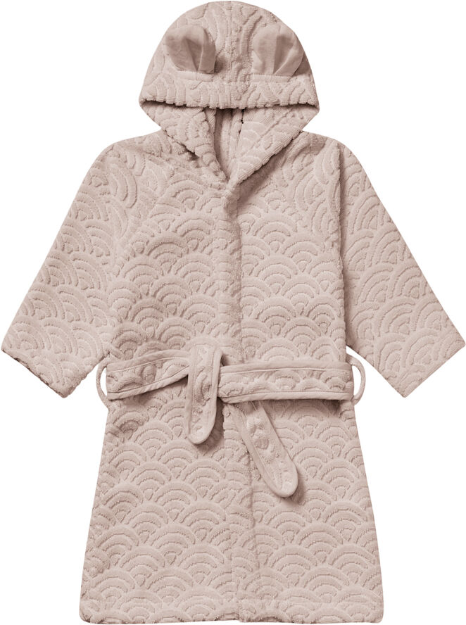 Cam Cam Copenhagen Bathrobe, Hooded w/ ears, 3-4 yrs - GOTS Dusty Rose Dusty rose