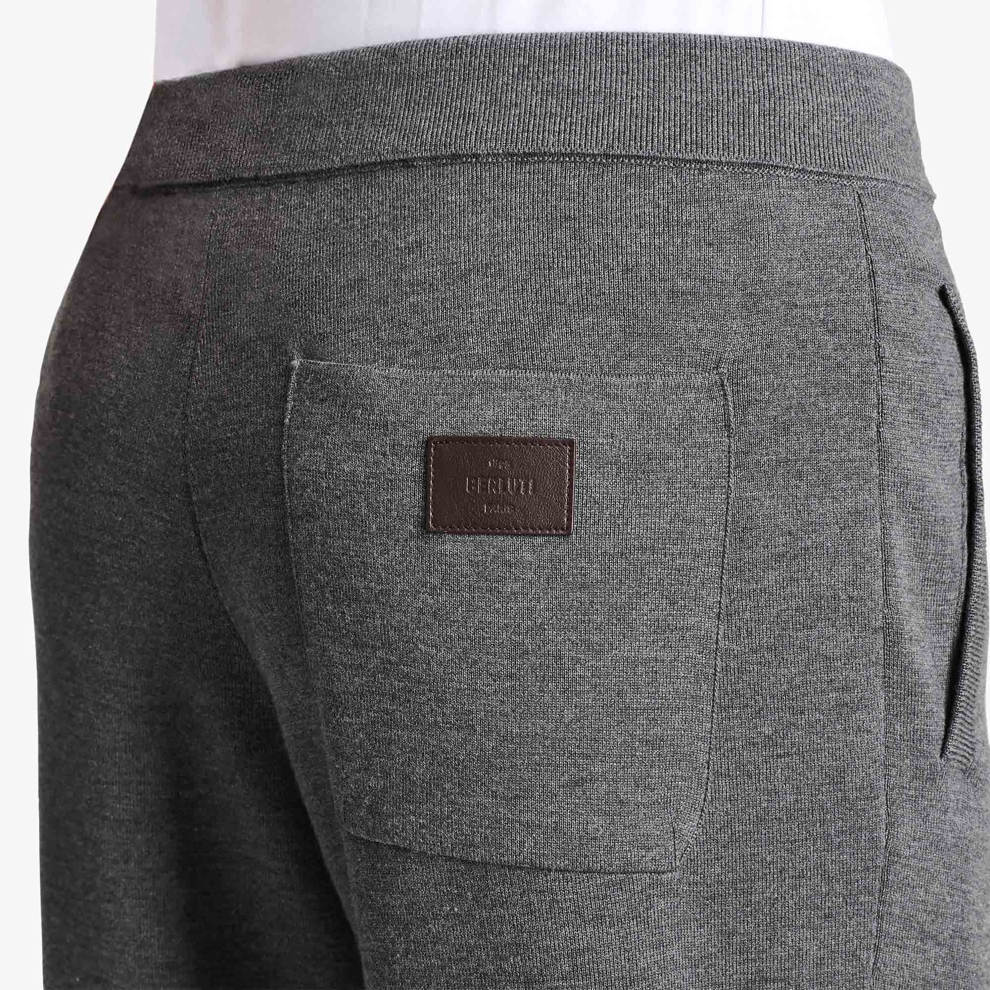 Pantalon De Jogging Avec Detail Cuir