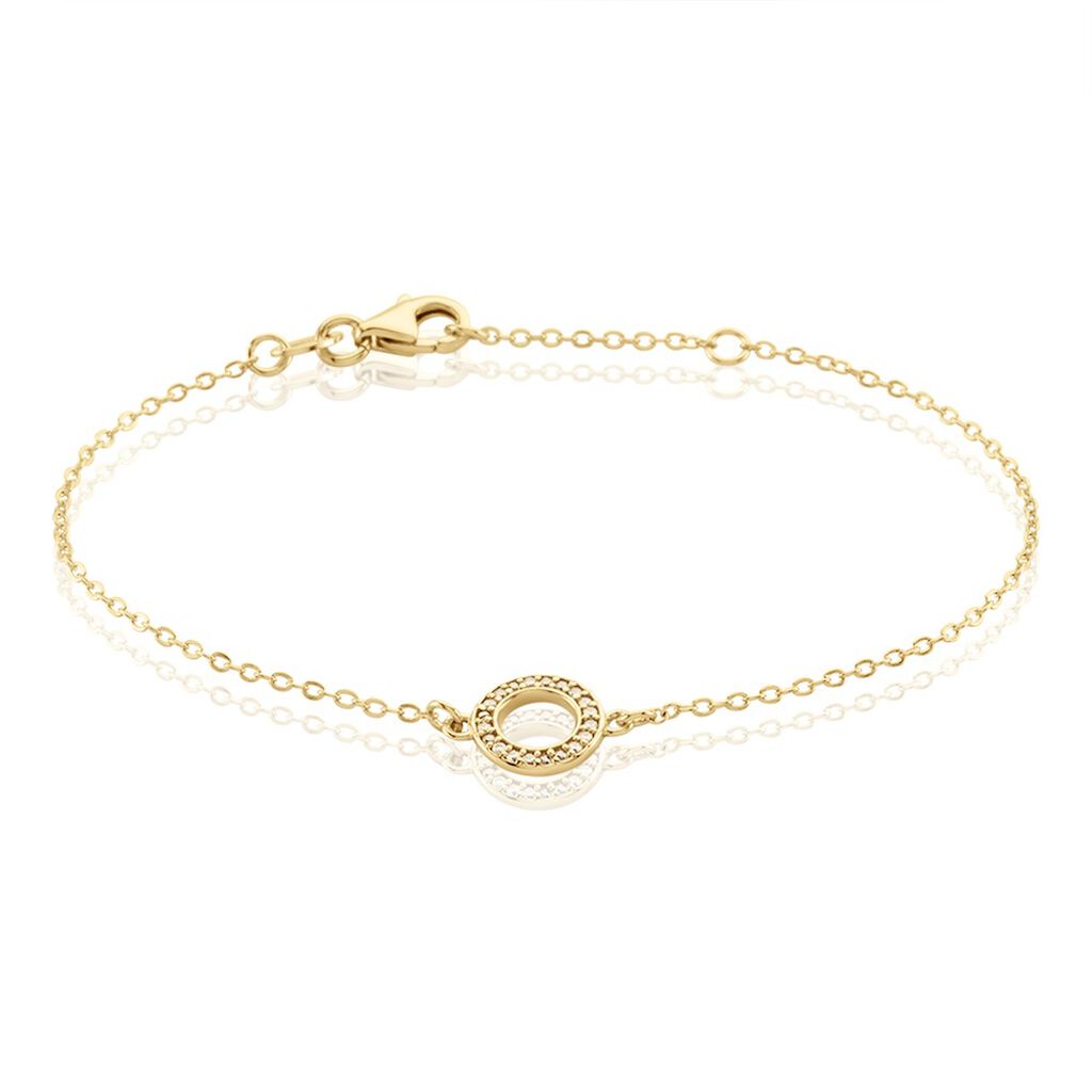 Bracelet Plaqué Or Klaar Oxydes De Zirconium