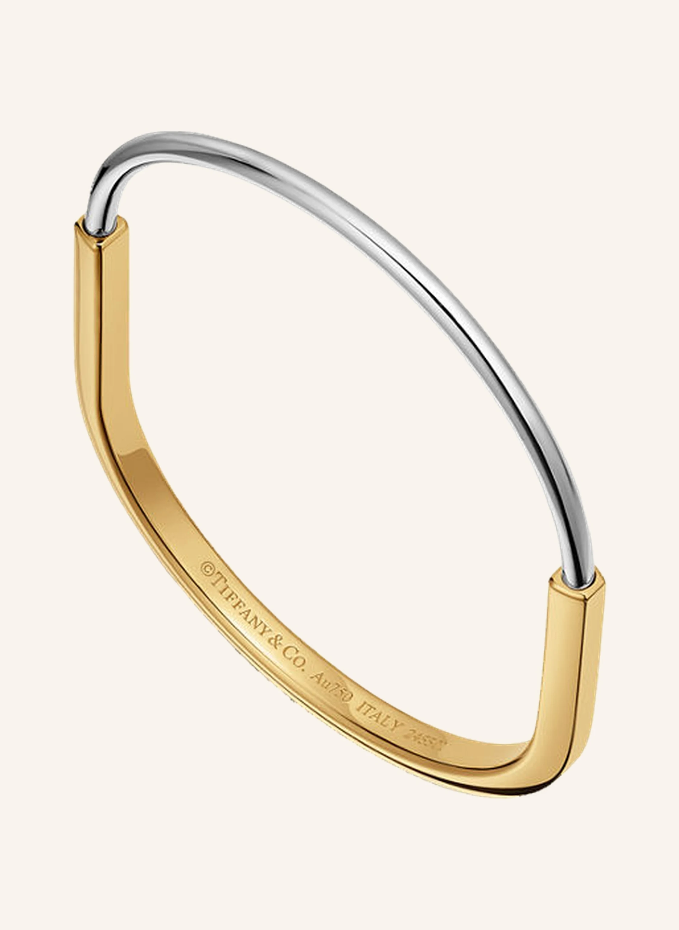 TIFFANY & Co. Tiffany Lock ARMREIF aus 18 Karat Gelb- und Weißgold