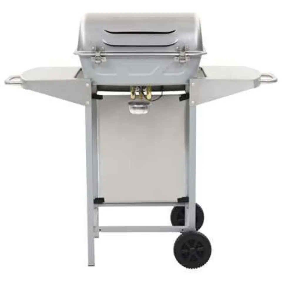 vidaXL - Barbecue - Zilver - Roestvrij staal