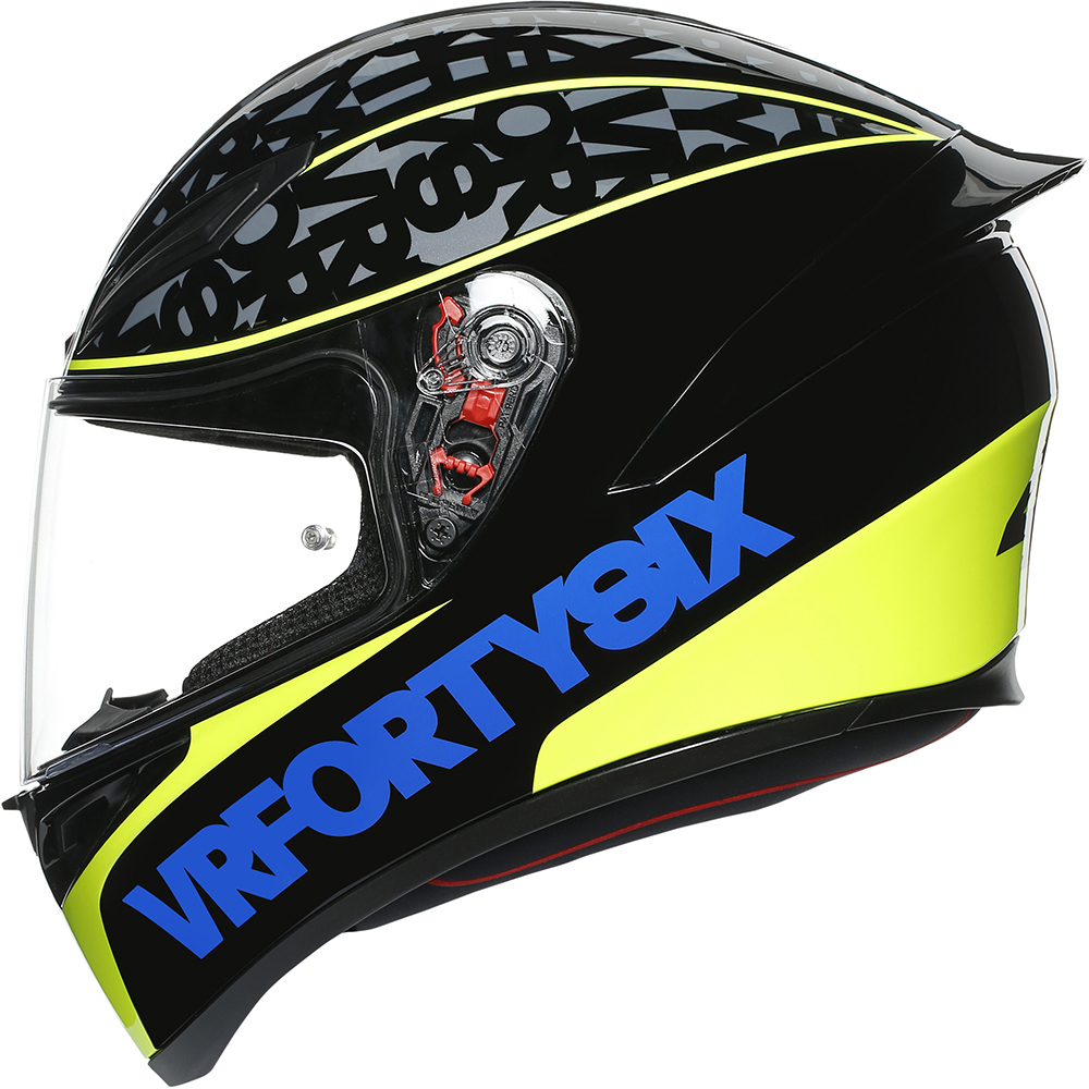 AGV - Casque K1 Speed 46 Noir / Jaune / Bleu