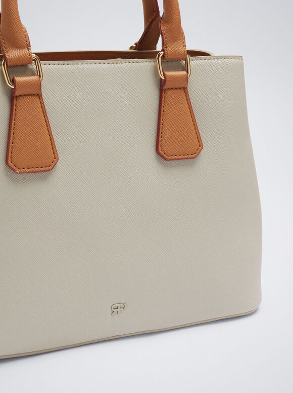 Bolsa Tote Urbana - Branco-creme