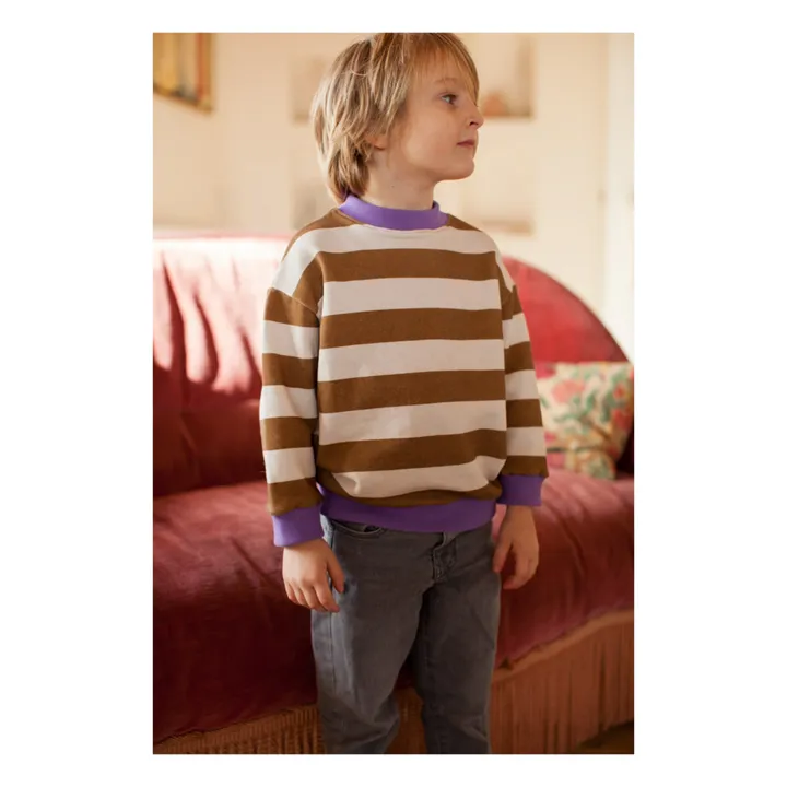 Marlot Paris Sweat Rayé Poppy | Camel
