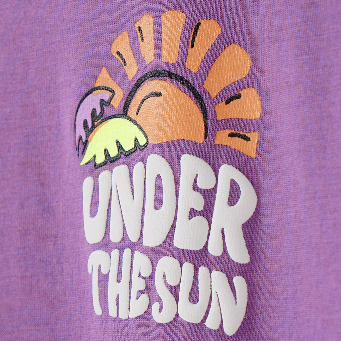 Yigga Jungen T-Shirt mit Rücken-Print lila