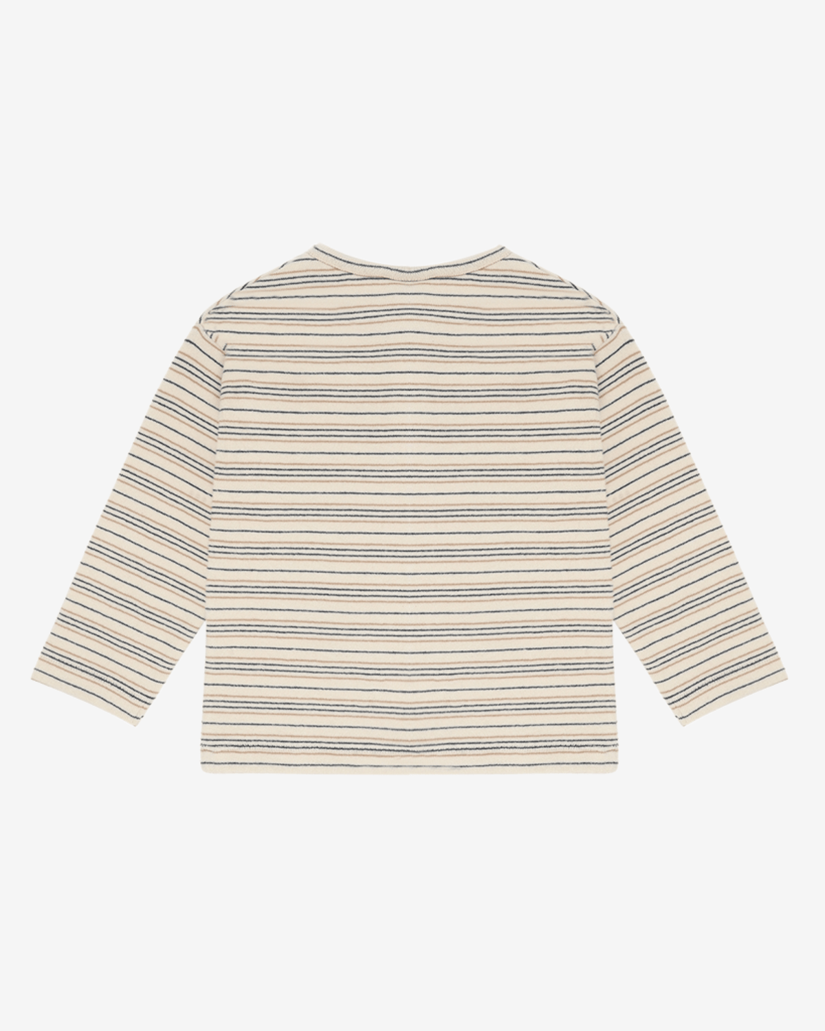Genser m/ Knappestolpe – Terry Øko Bomull | HCSune Knitted stripe