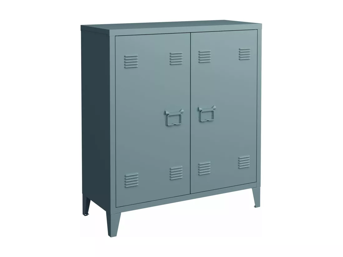 Casier de bureau armoire bleue 80 x 33 x 90 cm 03_0006339