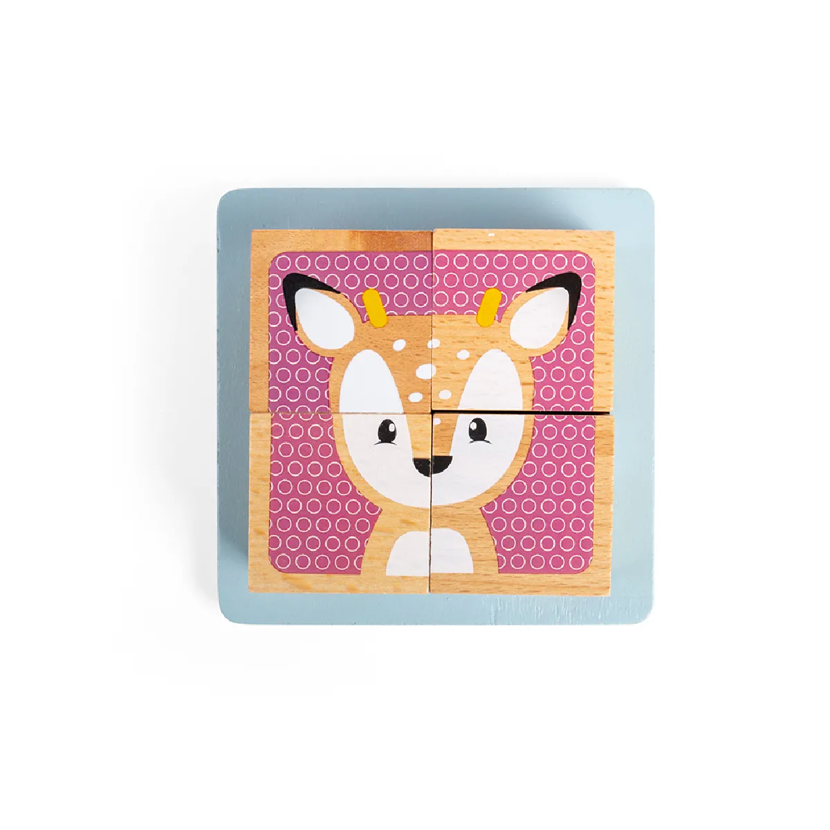 Bigjigs Toys Puzzle Cube Animaux Forêt