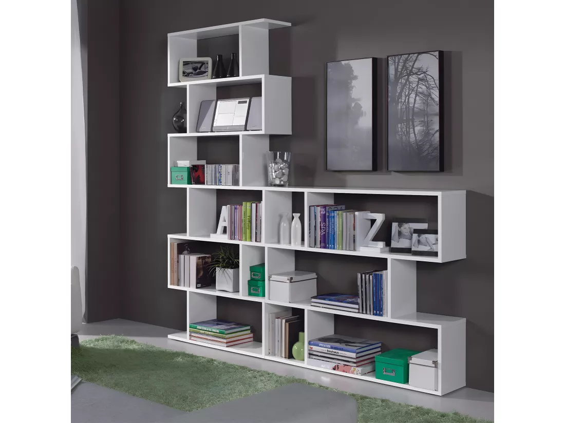 Bibliothèque avec 6 niveaux H192 cm - Athena