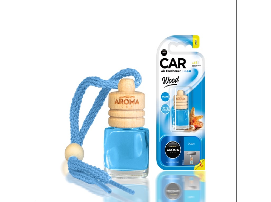 AMBIENTADORES AUTO AROMA CAR WOOD OCEAN 6ML