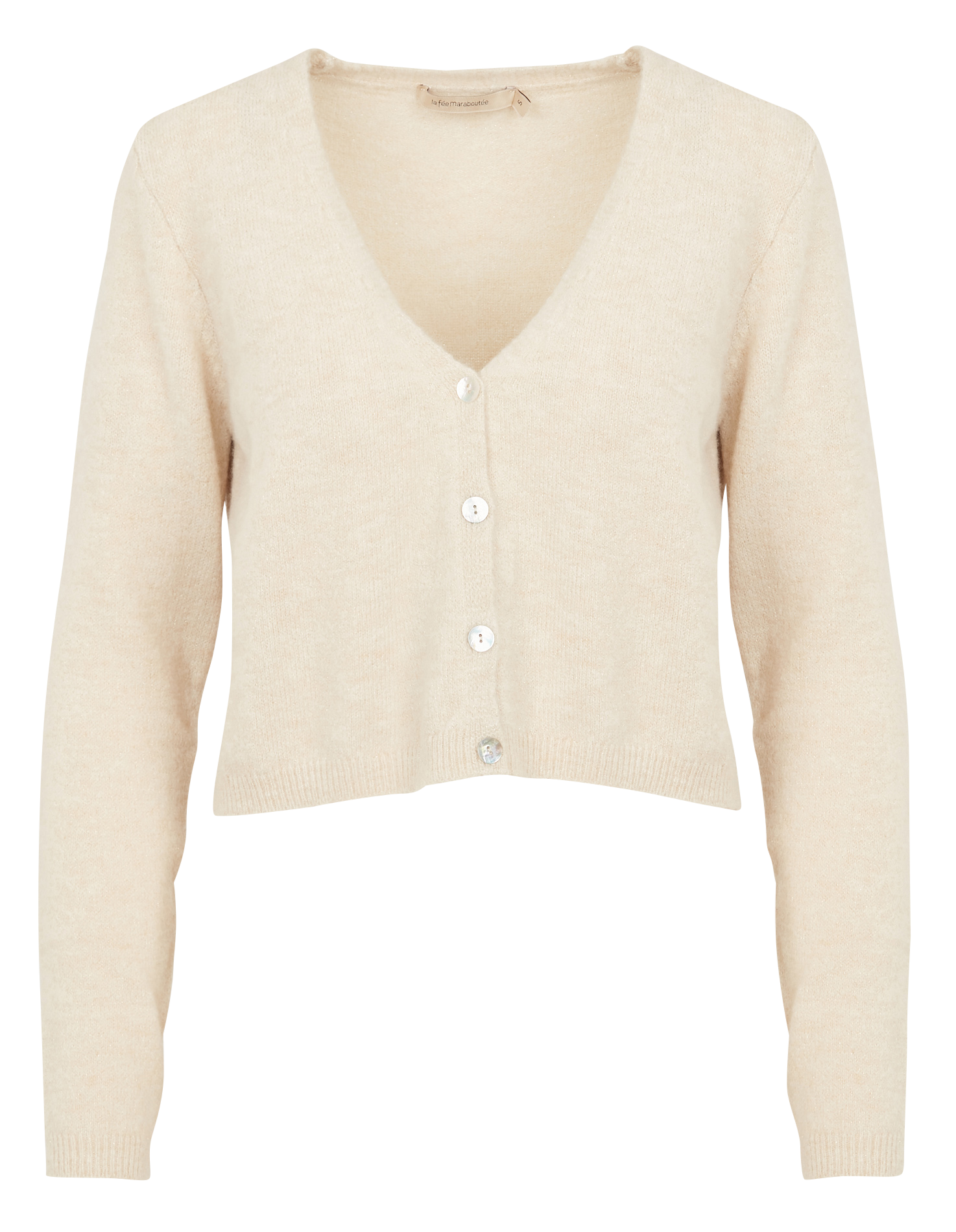 Cardigan col V | Blanc