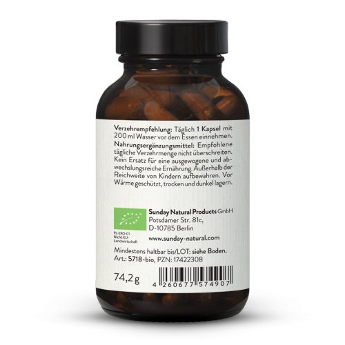 Sunday Natural Products  Bio Schisandra Extrakt Kapseln