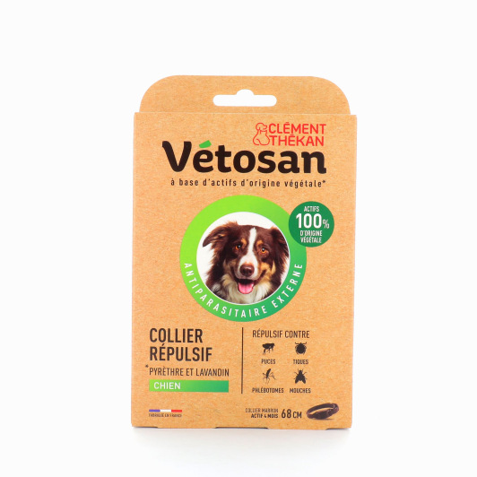 Collier antiparasitaire chat ou chien Vétosan