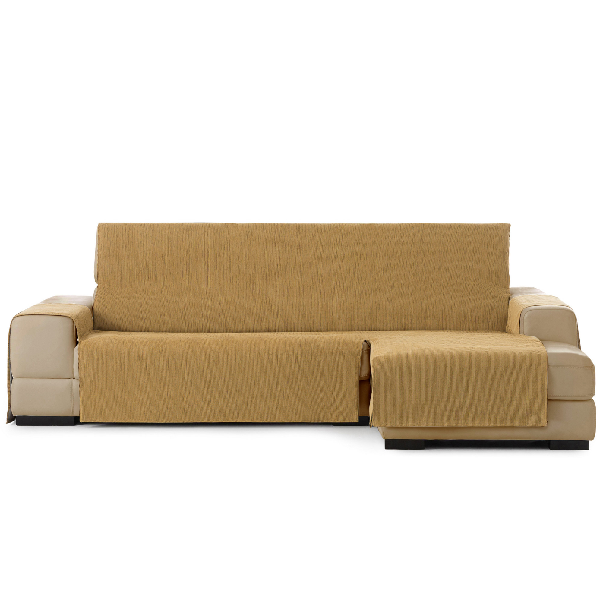 Capa protetora para espreguiçadeira Vipalia na cor ocre lisa, ideal para cães.