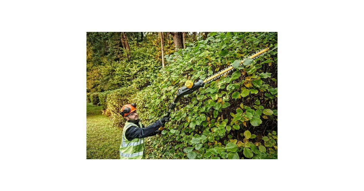 DEWALT18 V XR Brushless heggenschaar op steel  (Geel/zwart, Accu en lader niet inbegrepen)