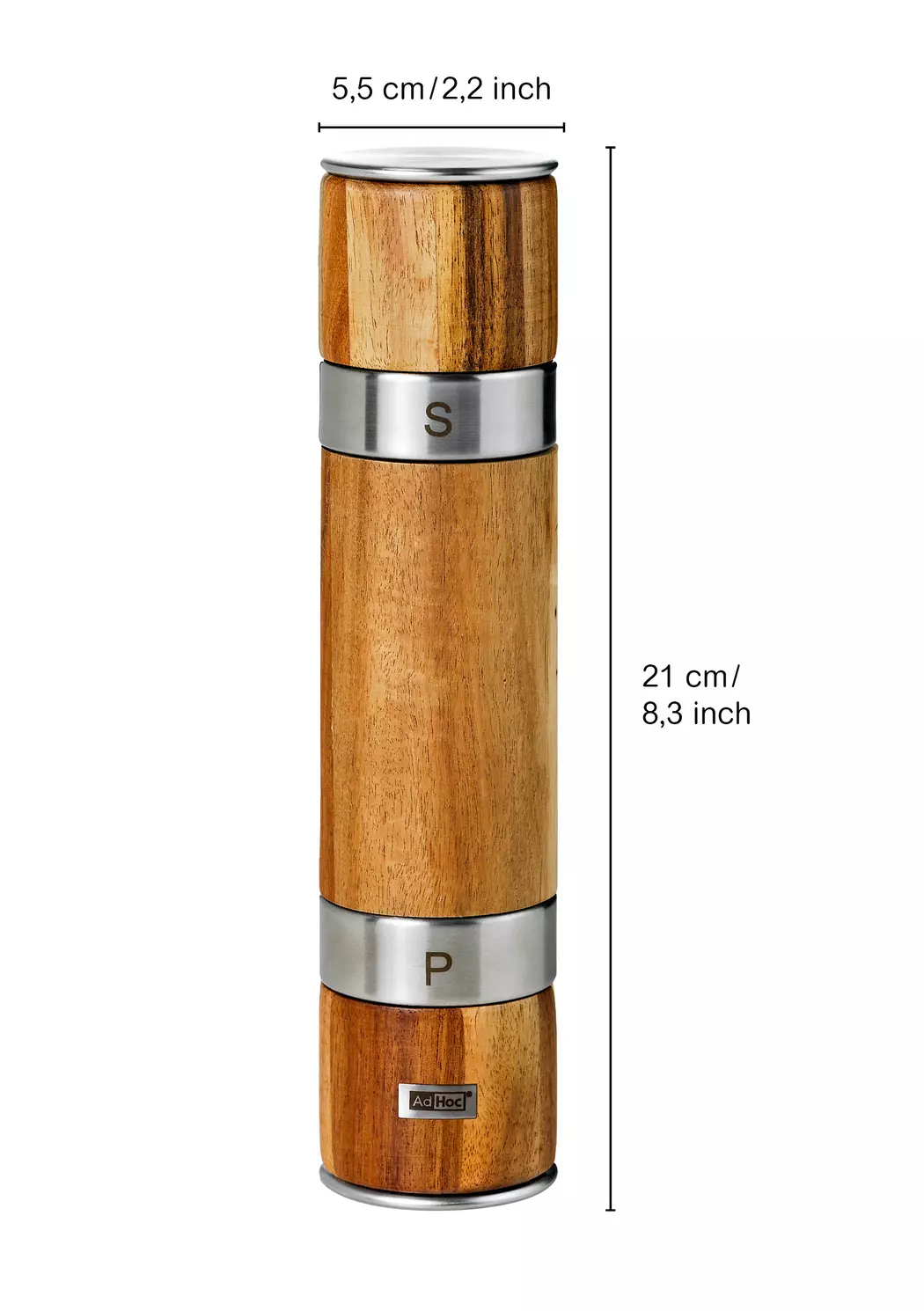 Salz- & Pfeffermühle Duomill Pure 21 cm