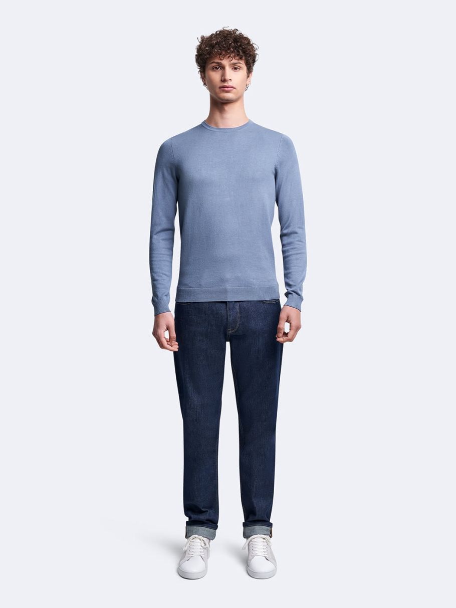 Pull col rond en viscose certifiée