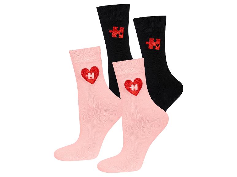 2 paar valentijnssokken