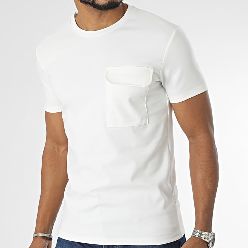 Tee Shirt Poche Beige Clair
