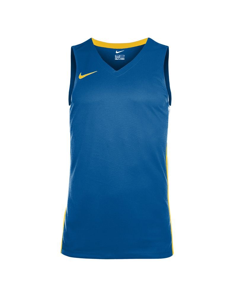 Maillot de basket Nike Team Bleu Royal & Jaune pour homme