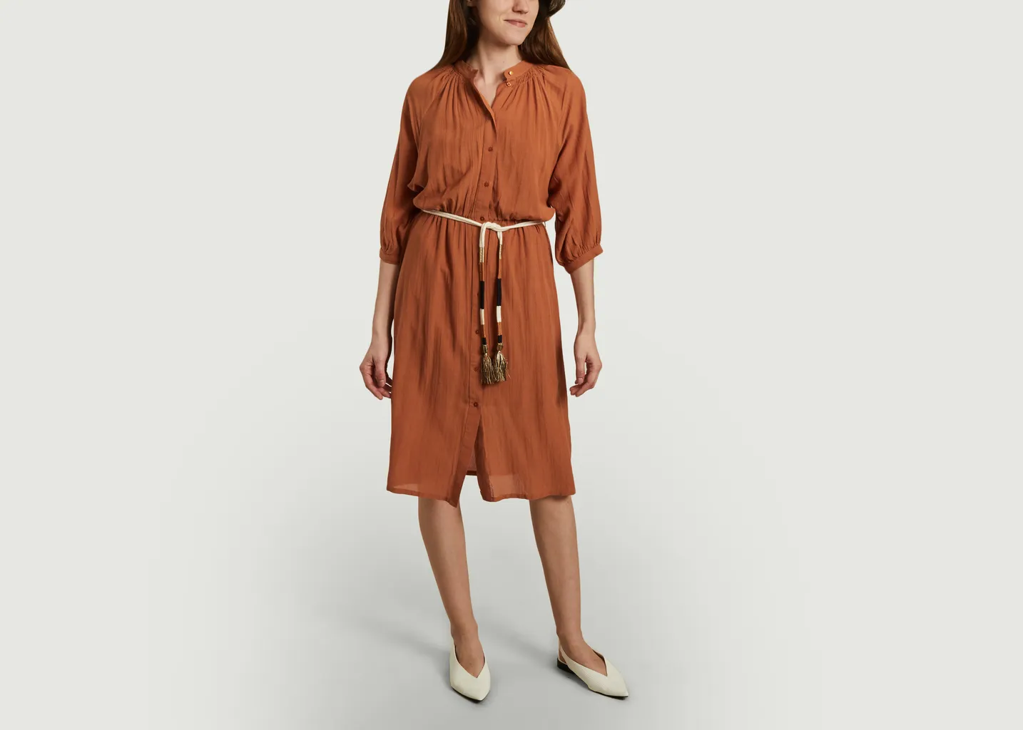 Robe midi ceinturée Cometa Sessun