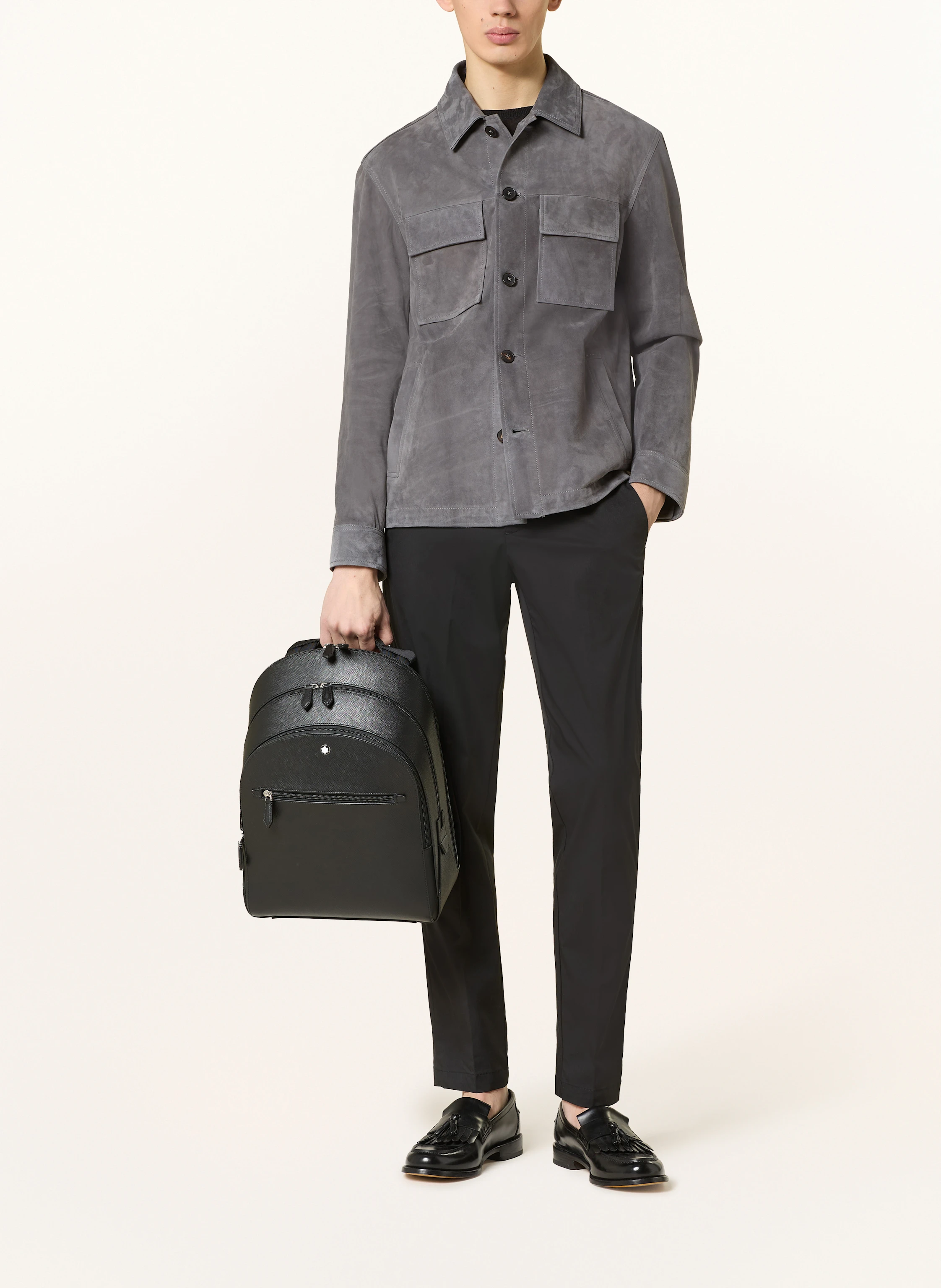 MONTBLANC Saffiano-Rucksack SARTORIAL MEDIUM mit Laptop-Fach