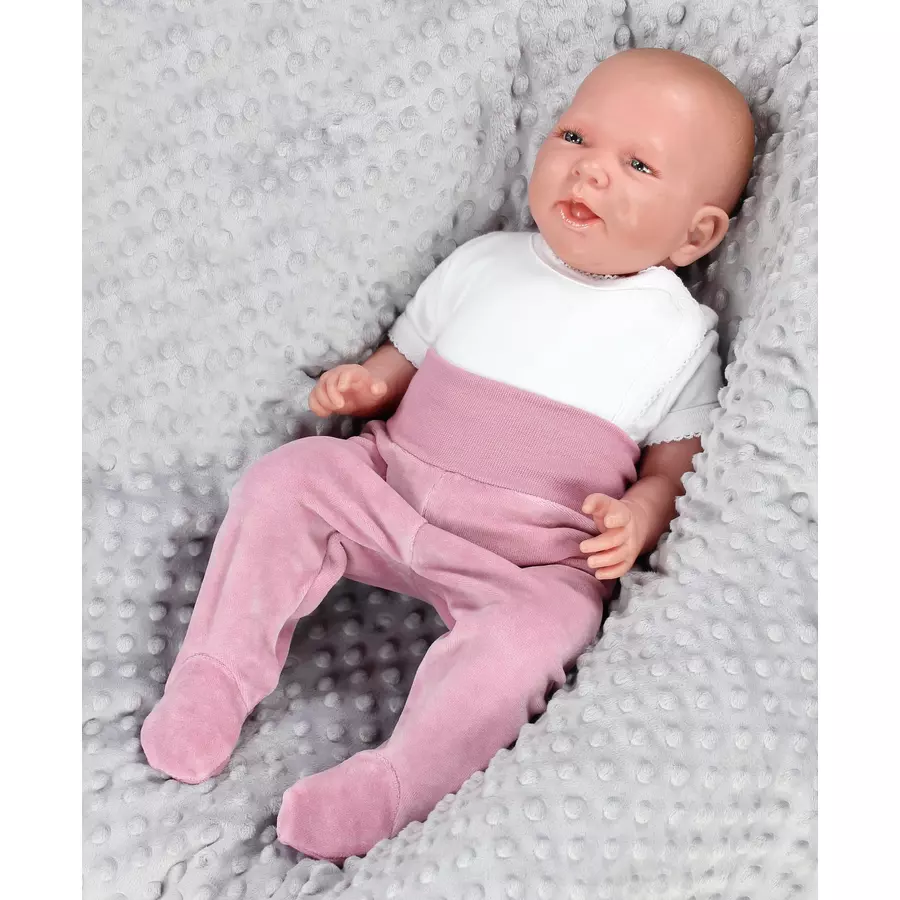 TupTam Mädchen Nicki Baby-Hose mit Fuß 3er Pack rosagrau