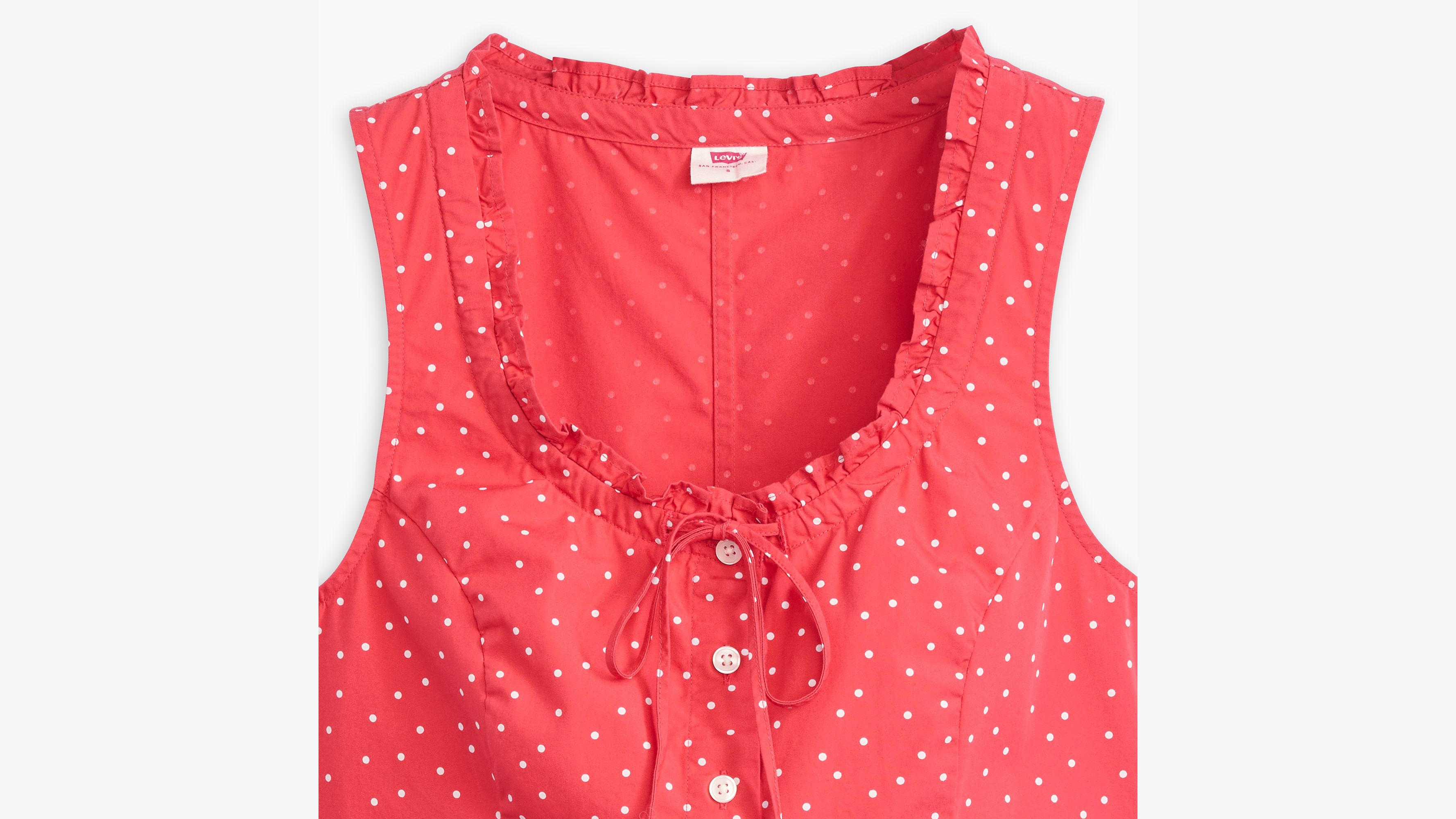 Débardeur Shane - Galia Dot Coral Red - Rouge