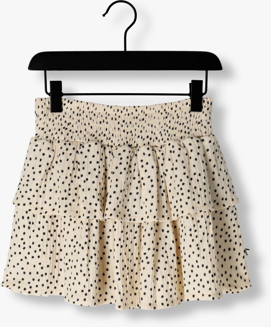 CARLIJNQ witte carlijnq minirok mini dots - layered skirt