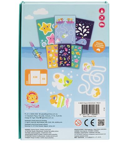 Tiger Tribe Buntstifte-Set - Crayon Adventures - Strand