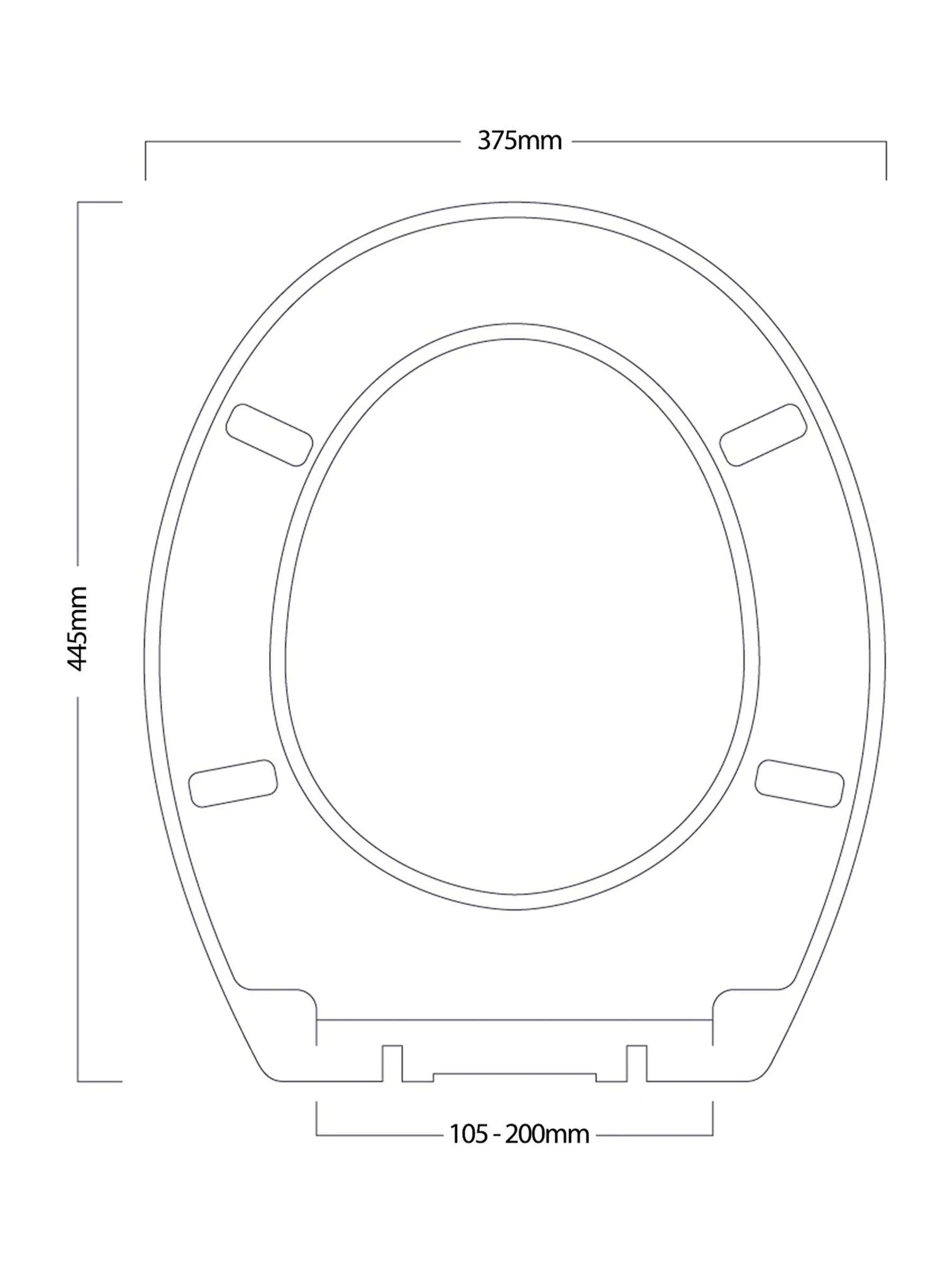 Showerdrape - Norfolk Soft Close houten toiletbril