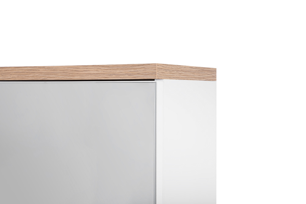Comad Bali White 841 FSC spiegelkast 80cm eiken/wit