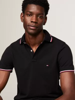 Polo de algodão orgânico com corte slim