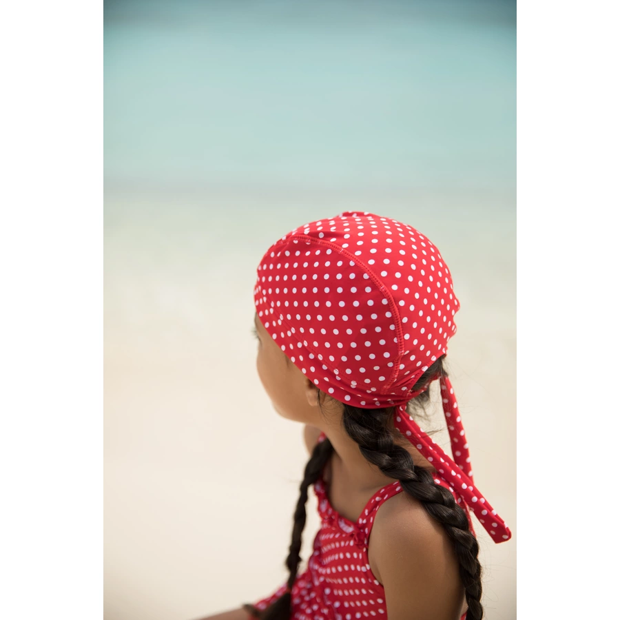 Playshoes UV-Schutz Kopftuch Punkte rot