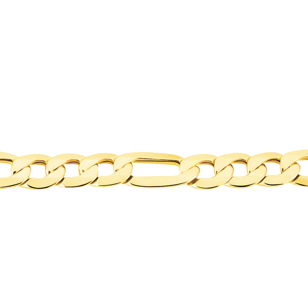Bracelet Cameo Maille Alternee 1/3 Or Jaune