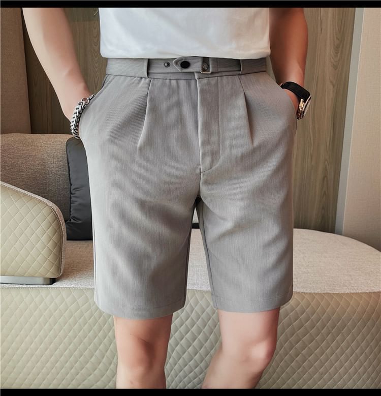 Deepwood - Hoge taille effen korte jurk