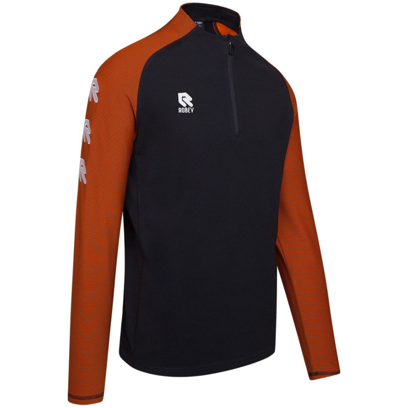 Robey Performance Trainingstrui 1/4-Zip Kids Zwart Oranje