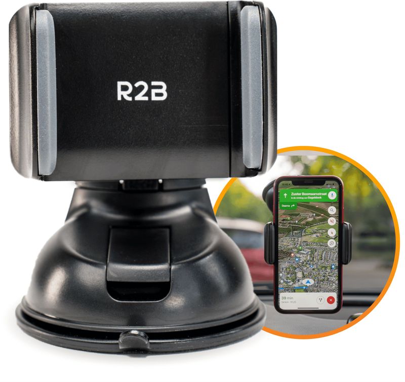 R2B - Telefoonhouder - Model Hoorn - Voor Raam/Dashboard - Gsm Houder