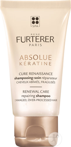 René Furterer Absolue Kératine Shampoing-Soin Réparateur Cheveux Abîmés Fragilisés 50ml
