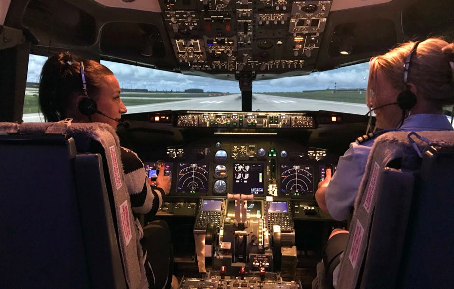Flugsimulator B737 - 60 Minuten