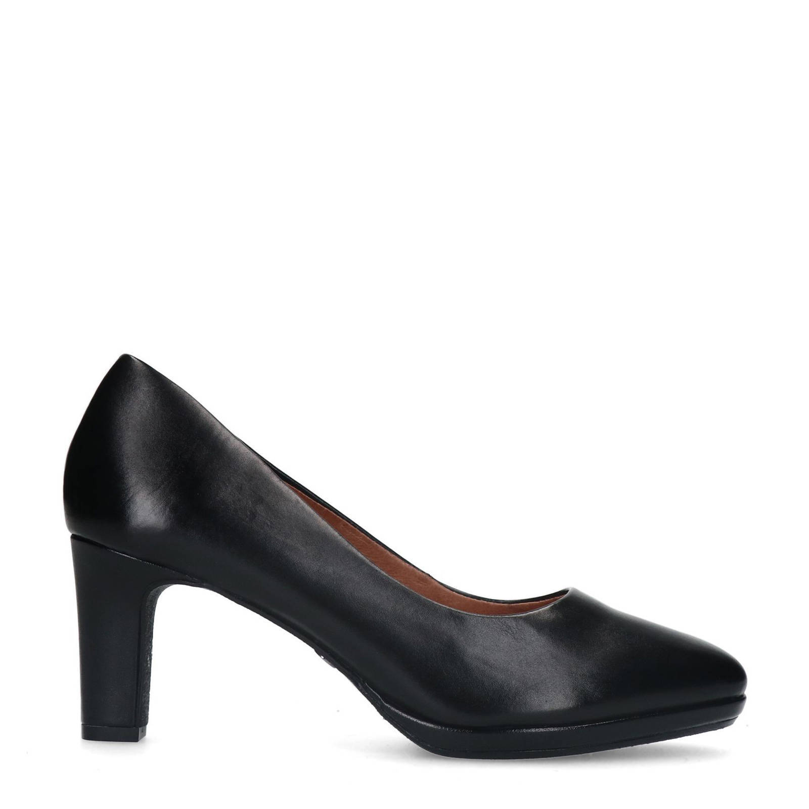 No Stress leren pumps zwart