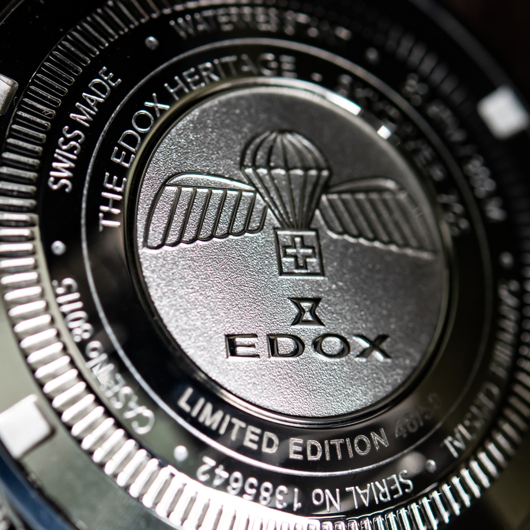 Edox SkyDiver MilitaryMan x CHRISTIAN Limited Edition