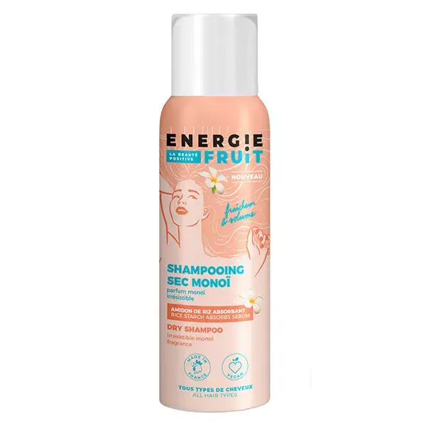 Shampoo Seco Energy Fruit para Cabelos, Frescor e Volume Monoi 150ml