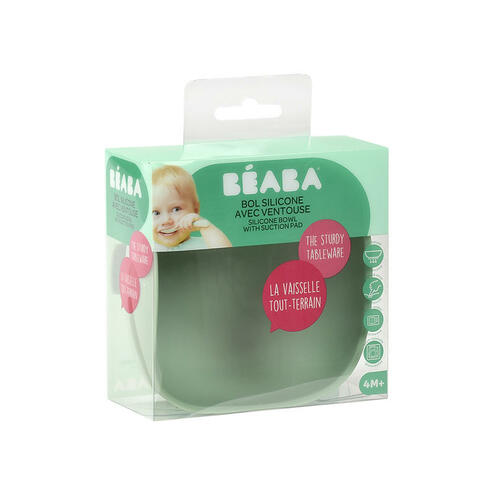 Bol silicone ventouse Sage green - BEABA