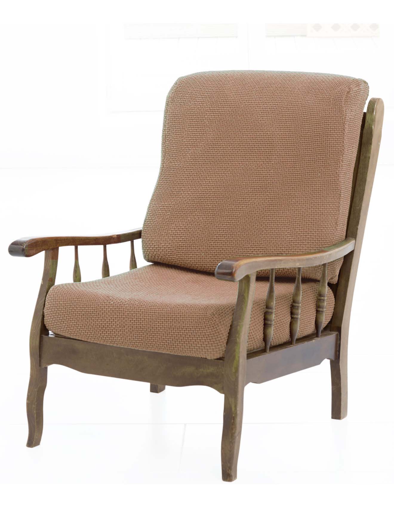 Lot 2 housses coussin fauteuil classique