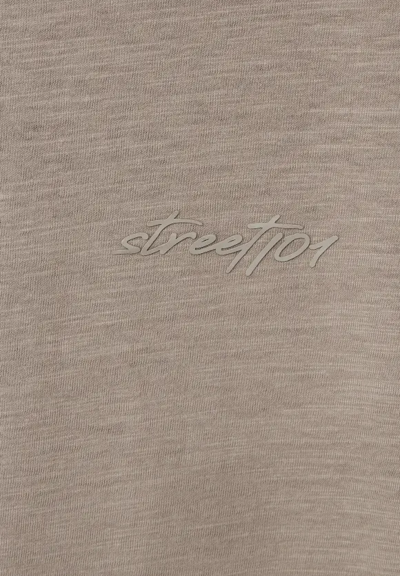 Slub Langarmshirt  - dull sand