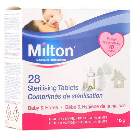 Milton Comprimés stérilisation à froid - Désinfection accessoires bébé